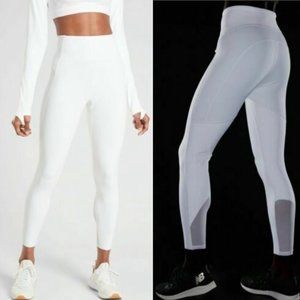 Athleta | Stay Fly Reflective Snake Tight White